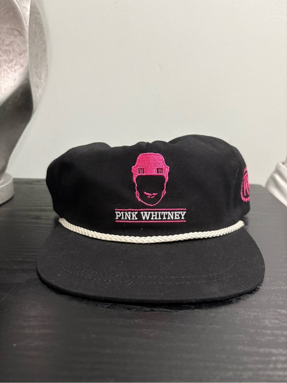 Pink Whitney Black & Pink Rope-Trim Hat